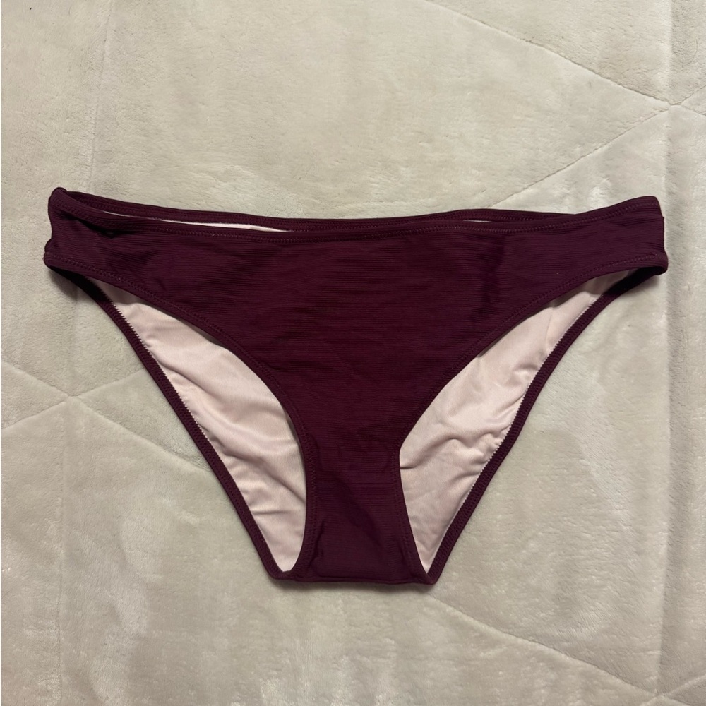 Burgundy Shade & Shore bikini bottoms